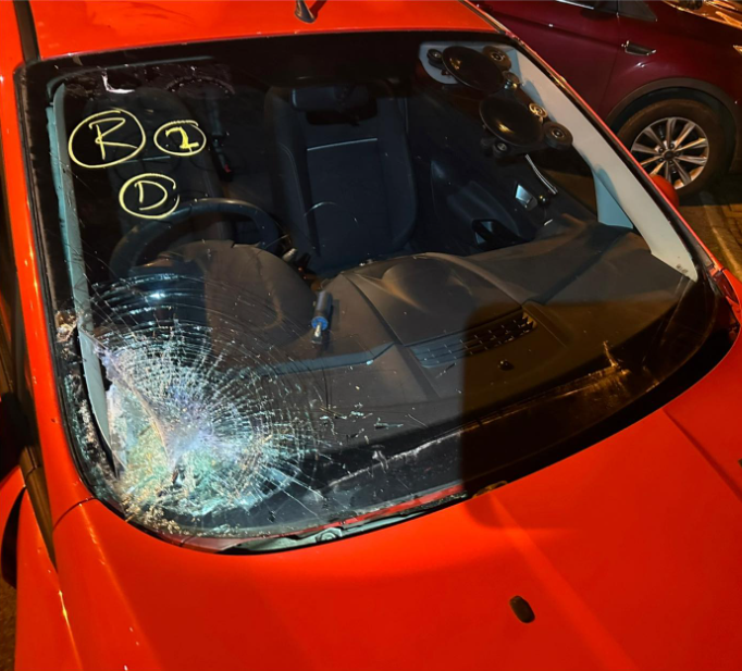 Damaged Windscreen Before Repair